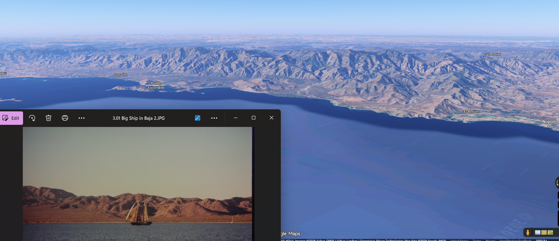 View of the coastline just north of Escondido
