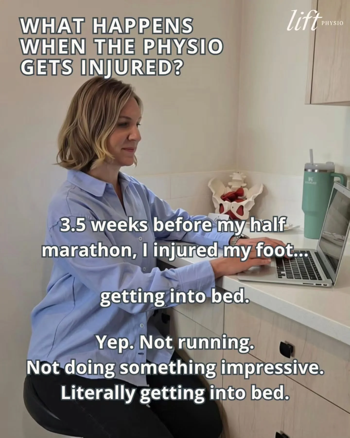 Being a physio doesn&rsquo;t make getting injured any less frustrating. And apparently, getting into bed is all it takes 🤦🏼&zwj;♀️ A few weeks before my half marathon that&rsquo;s exactly what happened to me.

Knowing what to do clinically and actu