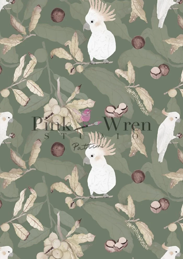 Green Cockatoos & Macadamias (Non-Exclusive)