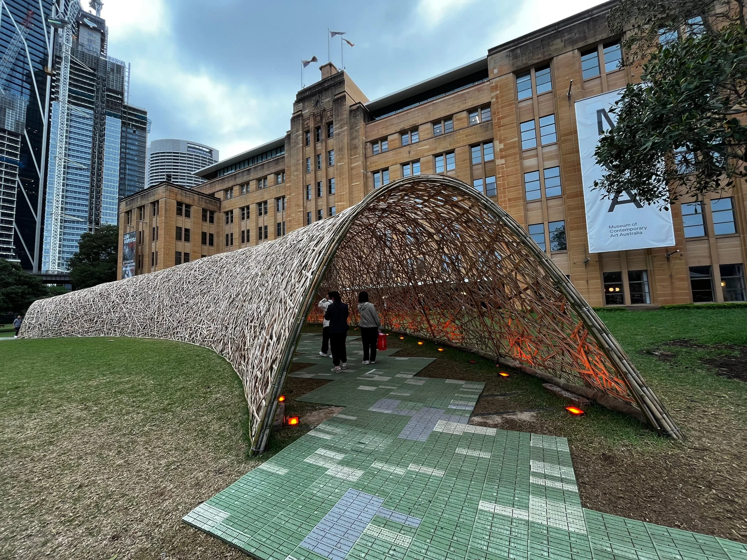 A Passage of Light, Bamboo, and City by Vinayak Vikas Khare
