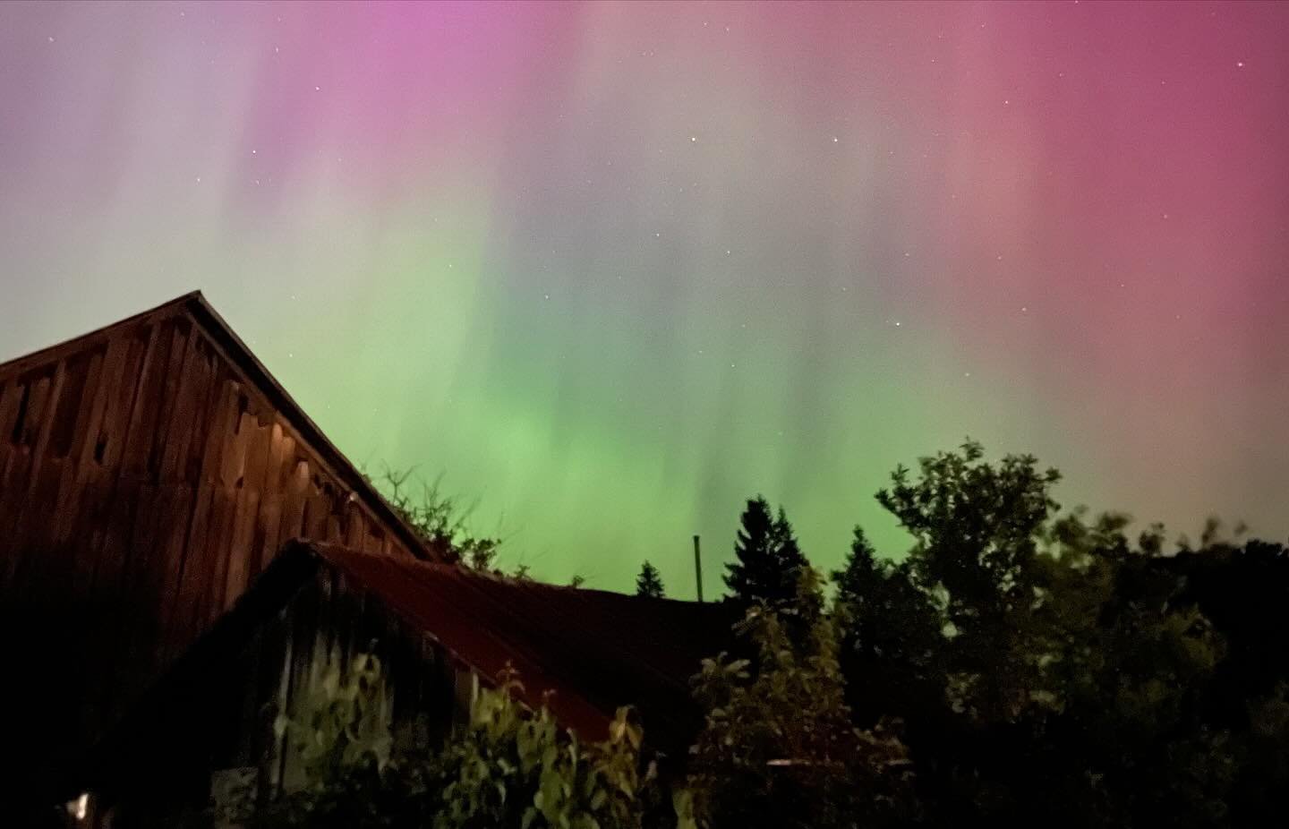 Incredible night last night on the farm! That light show was just mind blowing! I can&rsquo;t wait to see what tonight is going to bring us!
#auroraborealis