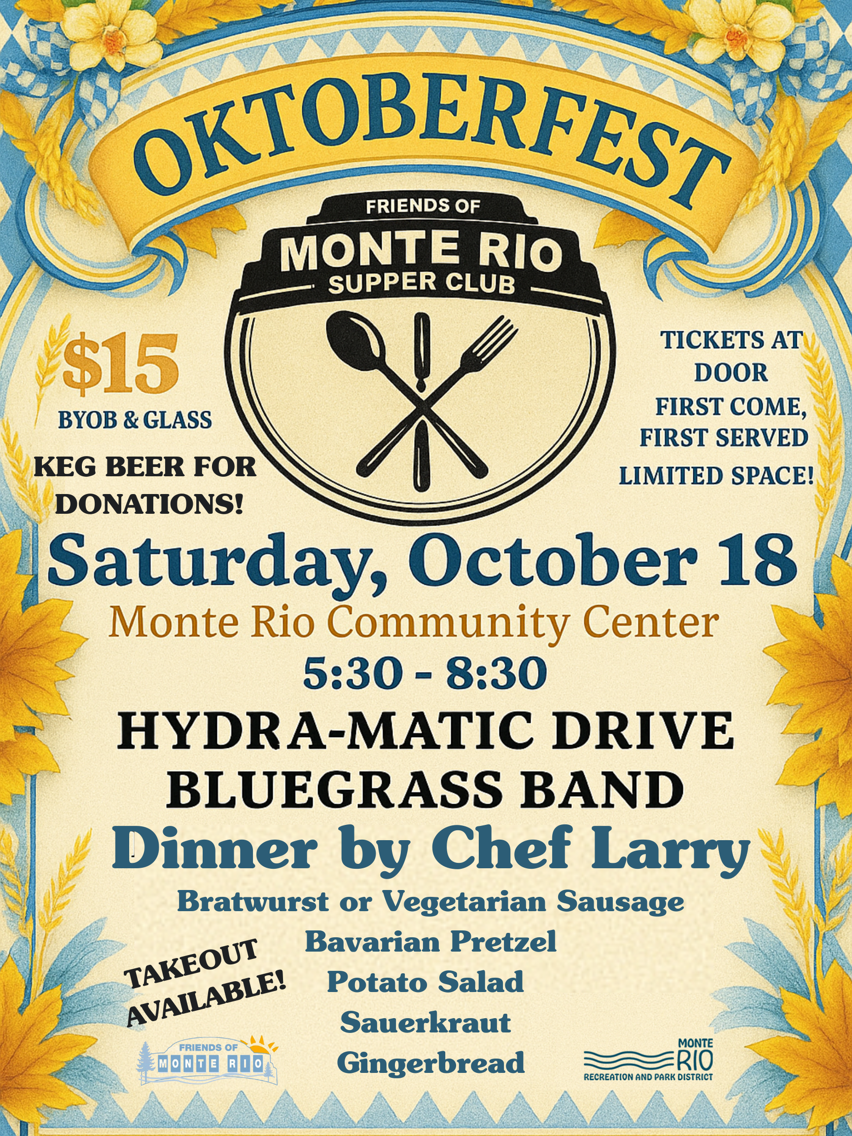Oktoberfest Supper Club — Friends of Monte Rio