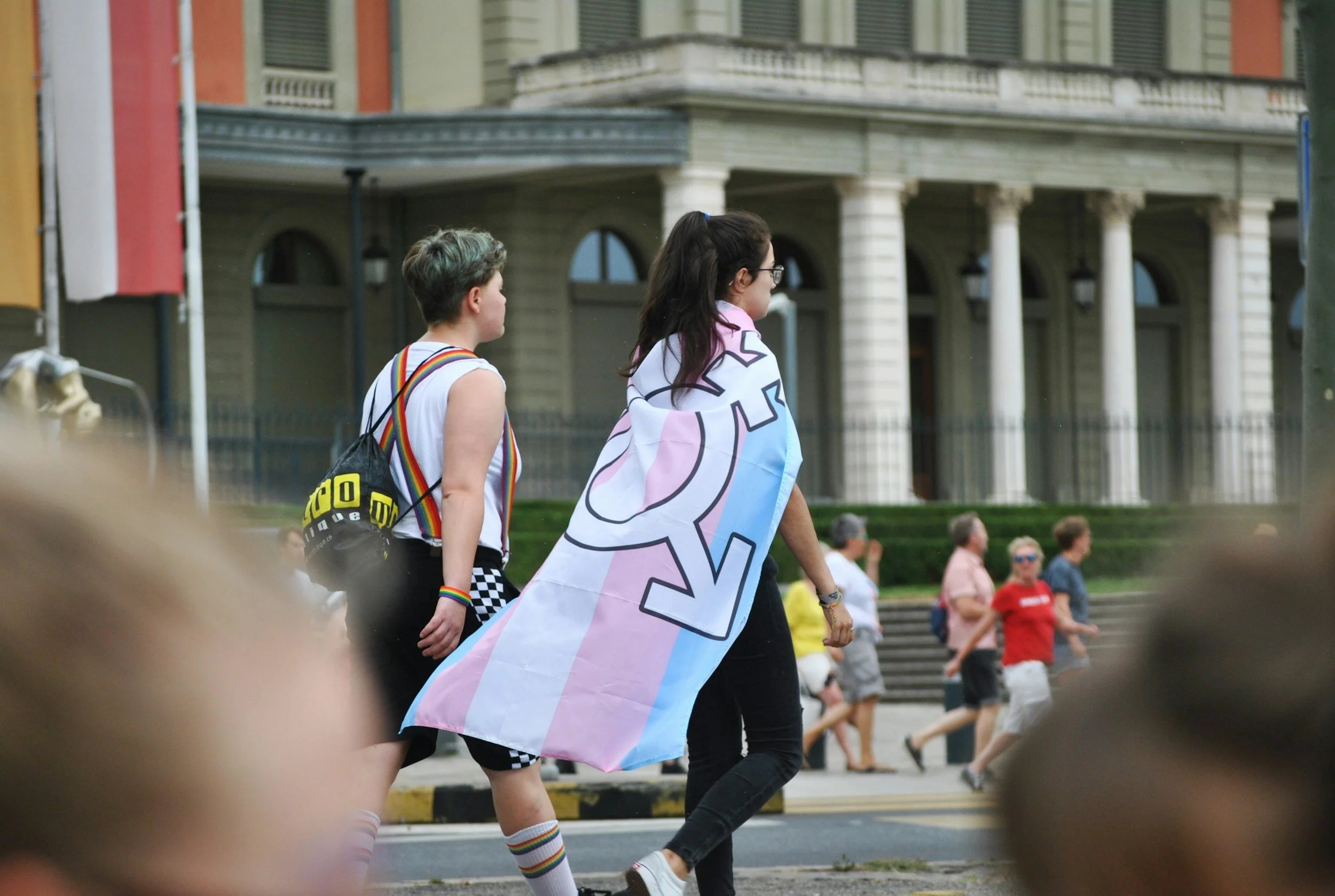 Queer Youth Protesting For Transgender Rights