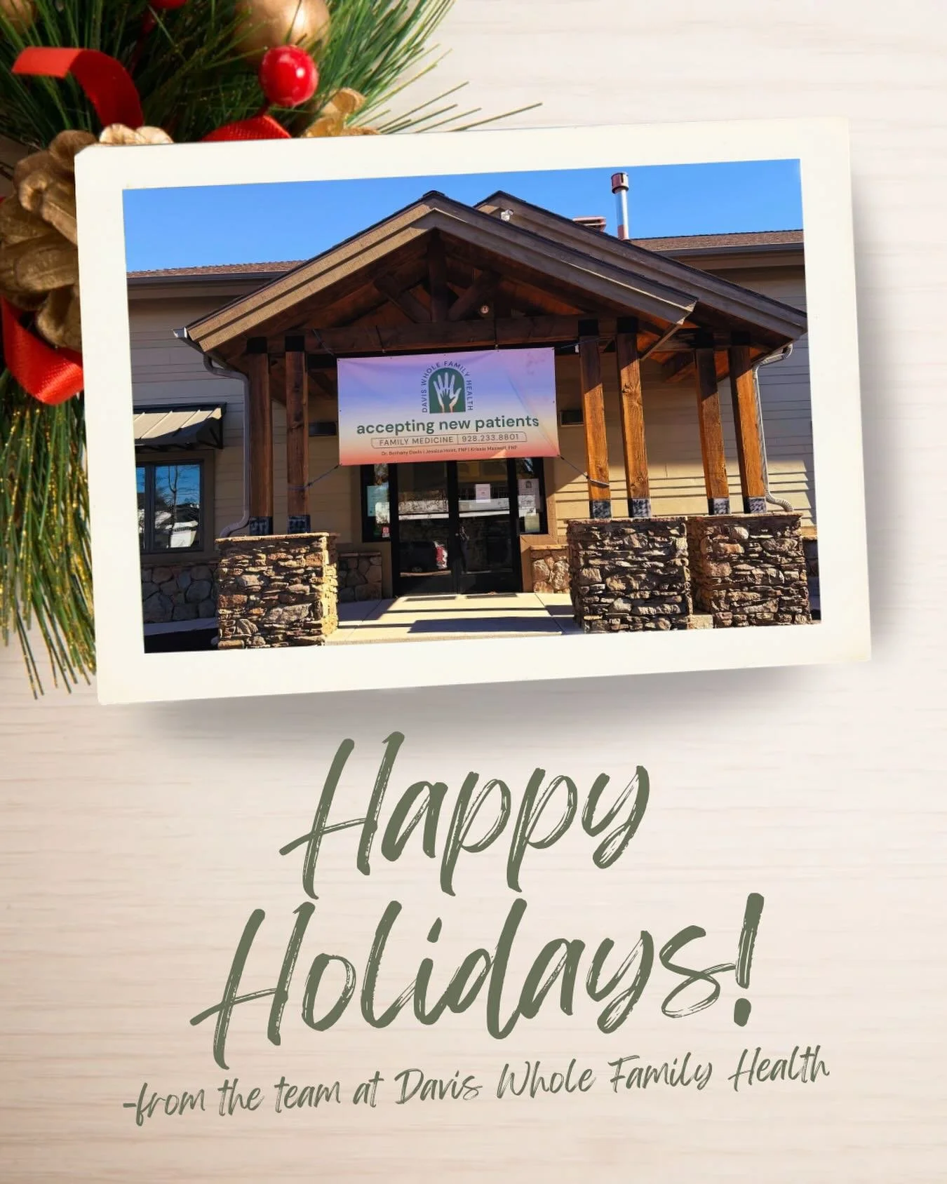 Wishing our patients and community a season filled with warmth, health, and peace. Thank you for trusting us with your care throughout the year&mdash;we are grateful for each and every one of you. ❤️
May your holidays be safe, restful, and surrounded