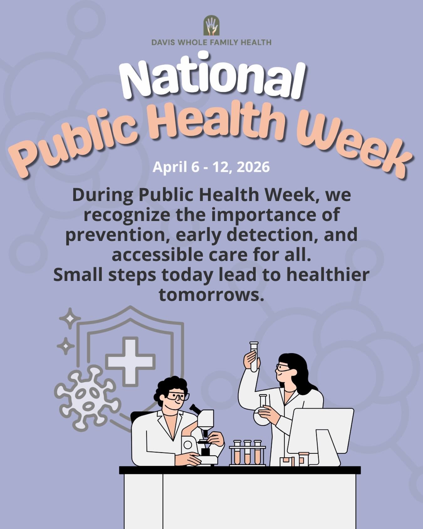 Public Health Week reminds us that prevention starts here.

Routine visits, screenings, and early care save lives. Schedule your wellness visit today.

#PublicHealthWeek #PrimaryCare #PreventionStartsHere #WellnessVisit #HealthMatters
