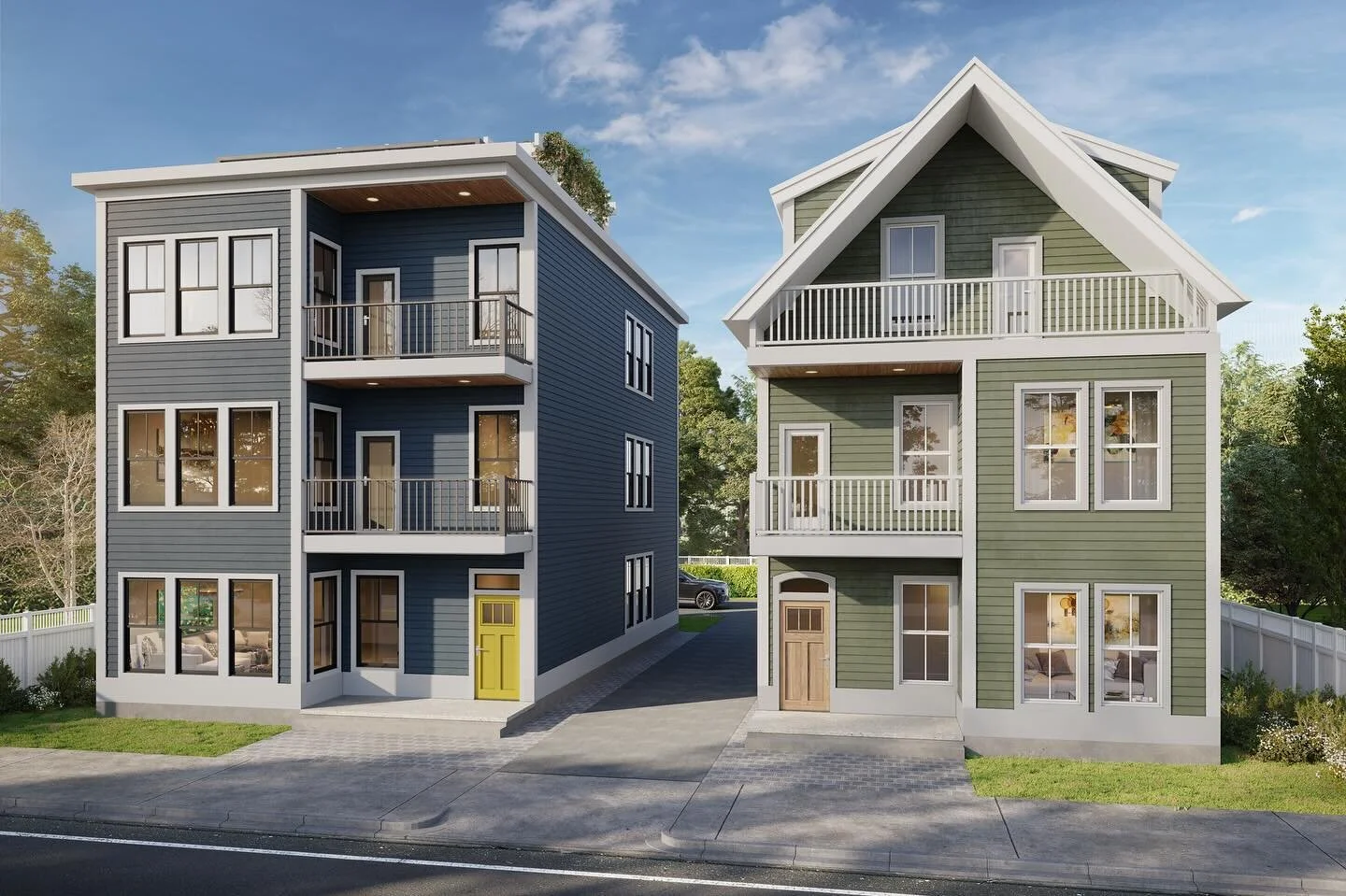 Introducing 20-22 Gaylord St. We will be working with @penny_investments to build a total of 5 new construction units.  2 bed 2 baths in the 3 family (left) and large 3 bed 2.5 baths in the 2 family (right). Completion expected fall of 2024!