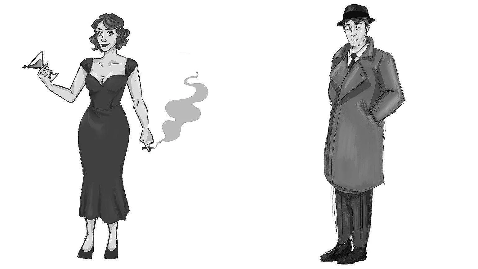 Film noir character concept