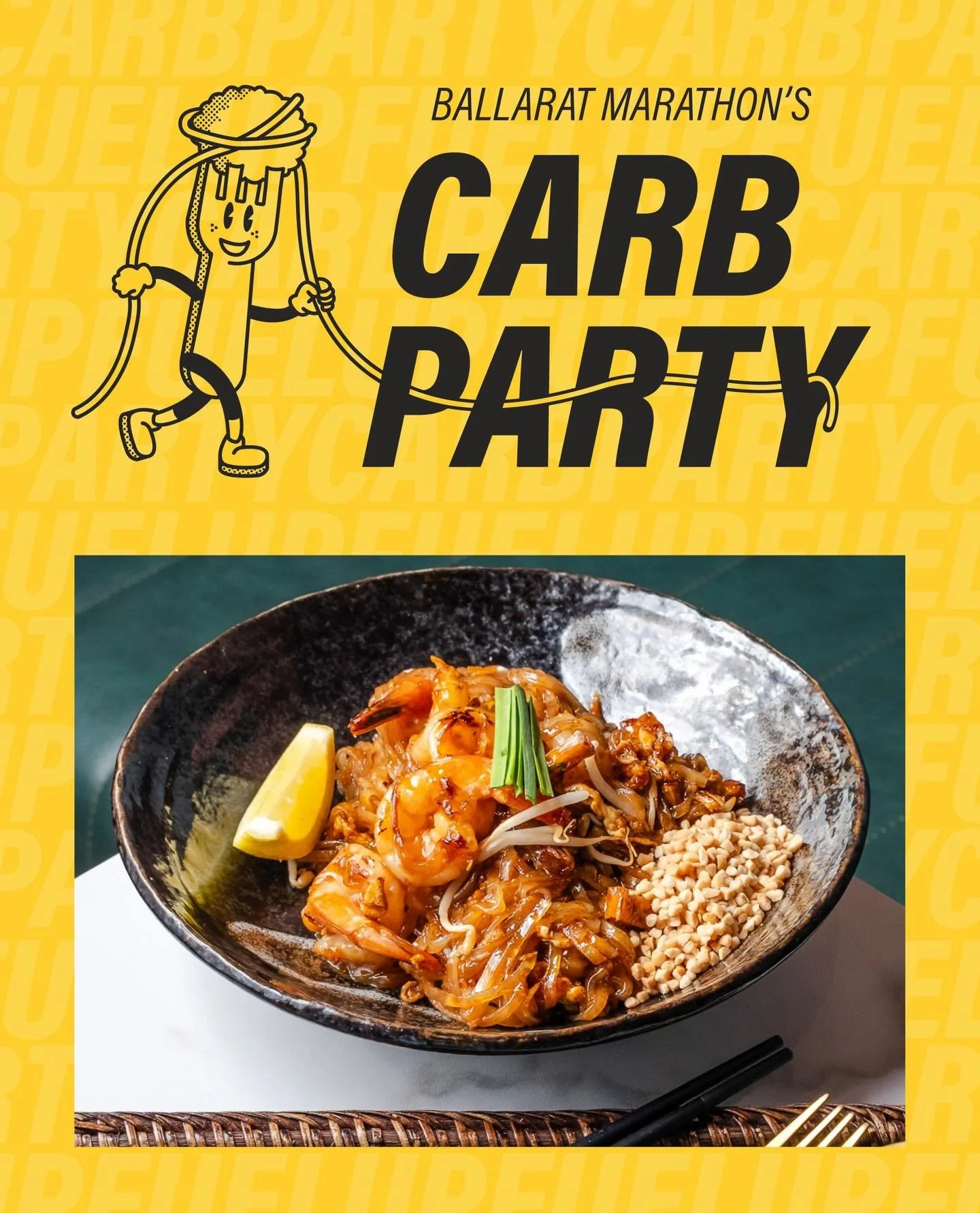 Try our PRAWN PAD THAI and believe me it won&rsquo;t let you down! https://www.ballaratmarathon.com.au/carb-party

#cattleyasignatureballarat #thaifood #healthymindhealthybody #runtherat #ballaratmarath