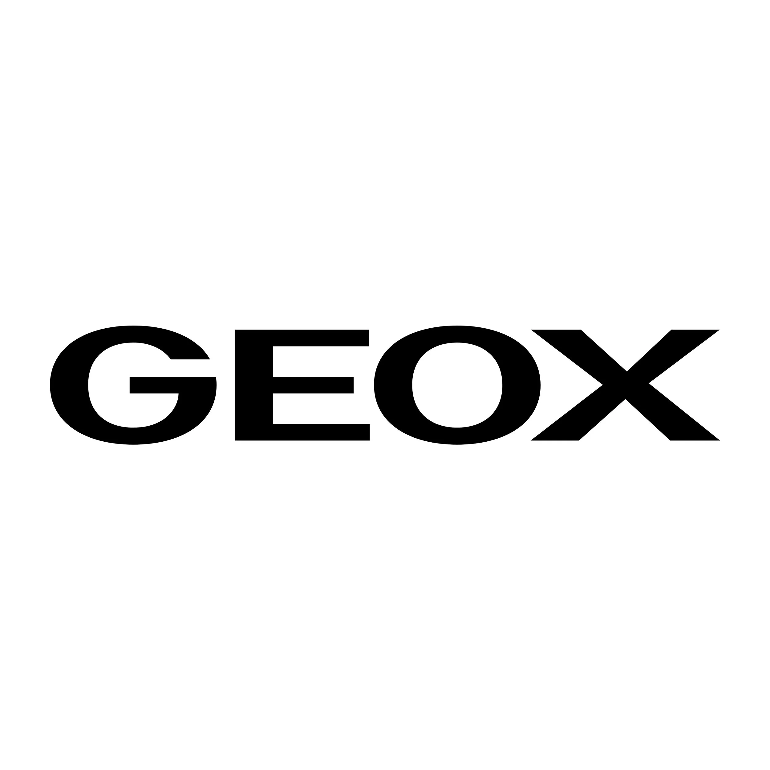 GEOX logo in black text on a white background.
