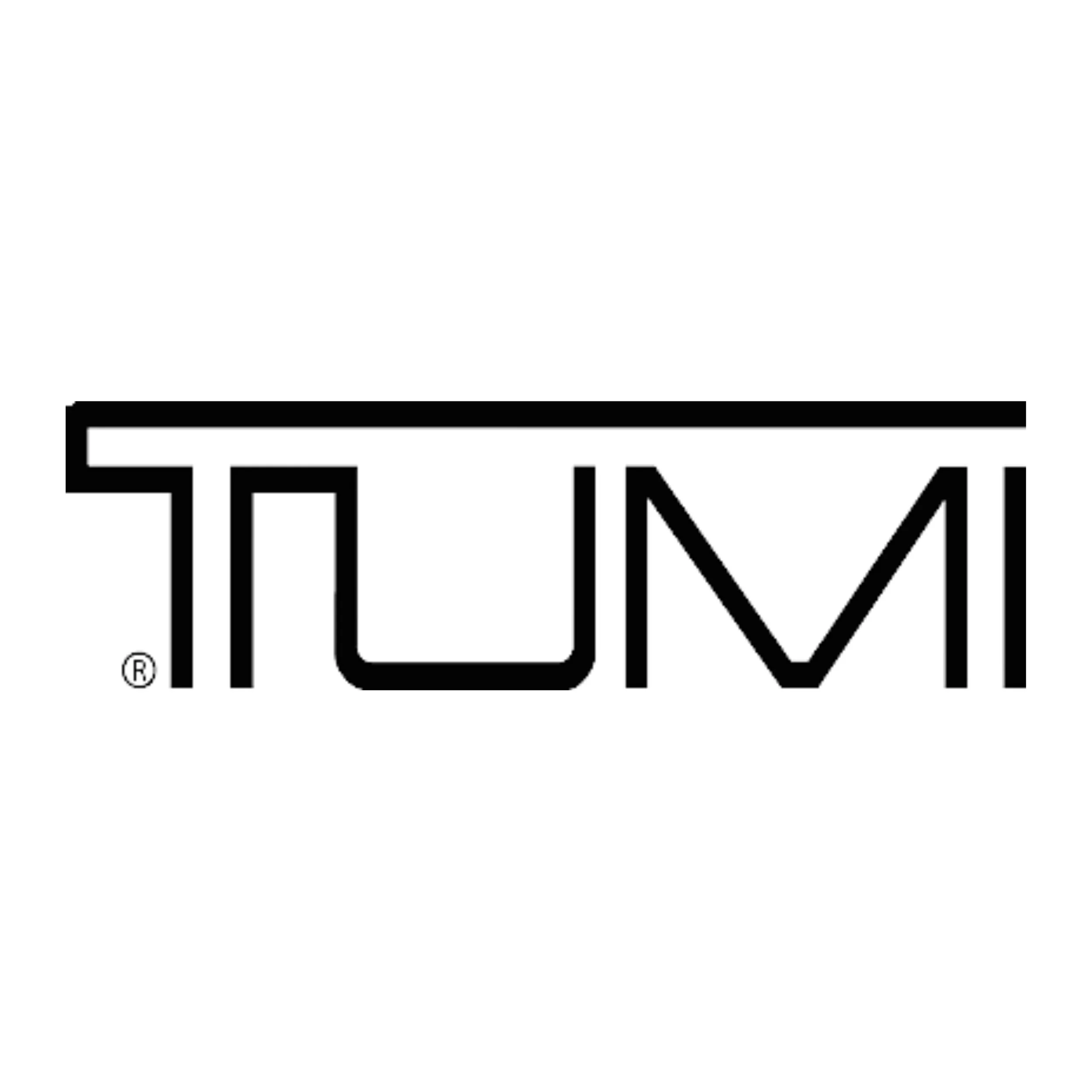 TUMI logo in black on white background