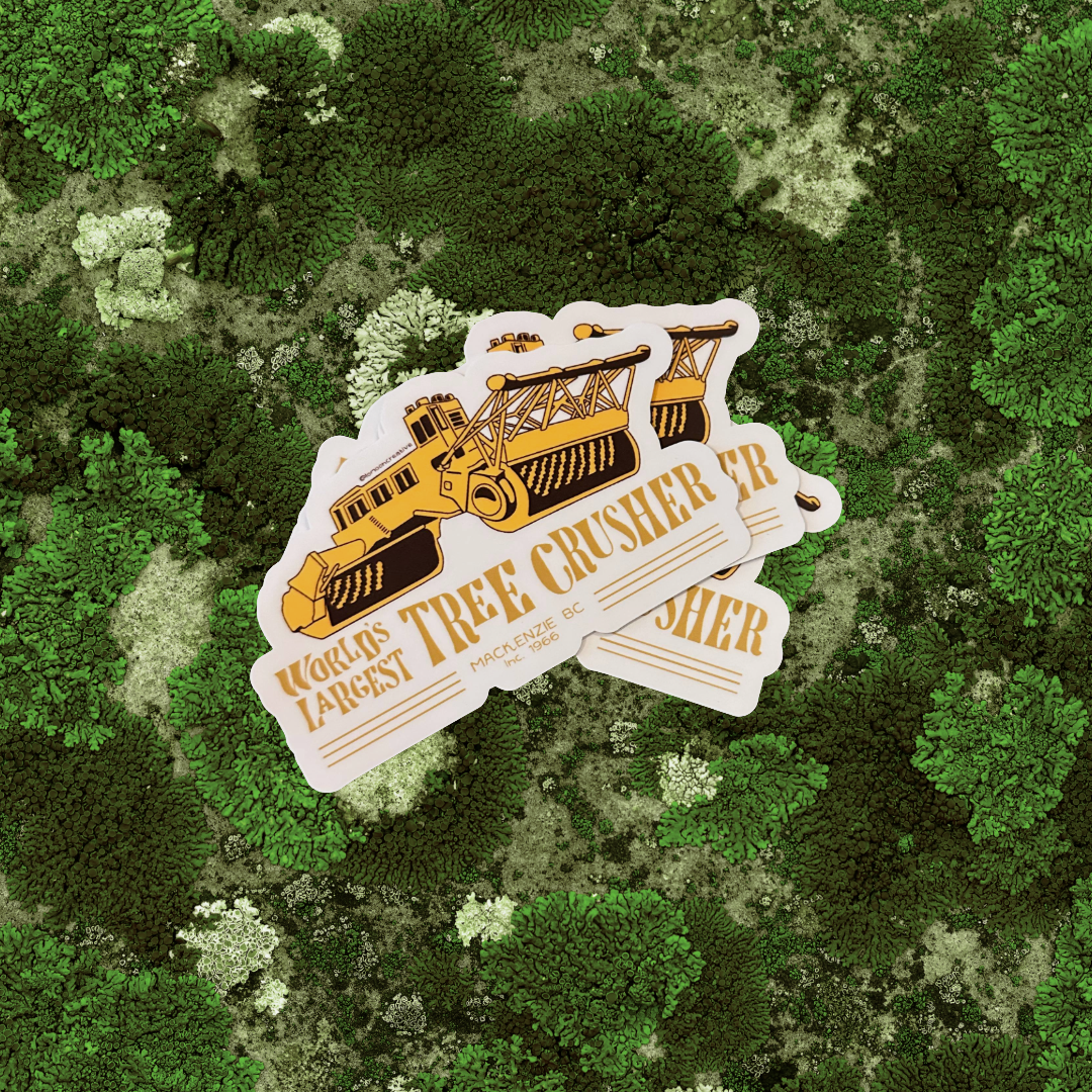 TREE CRUSHER STICKERS-1-World's Largest Tree Crusher Stickers 001.png
