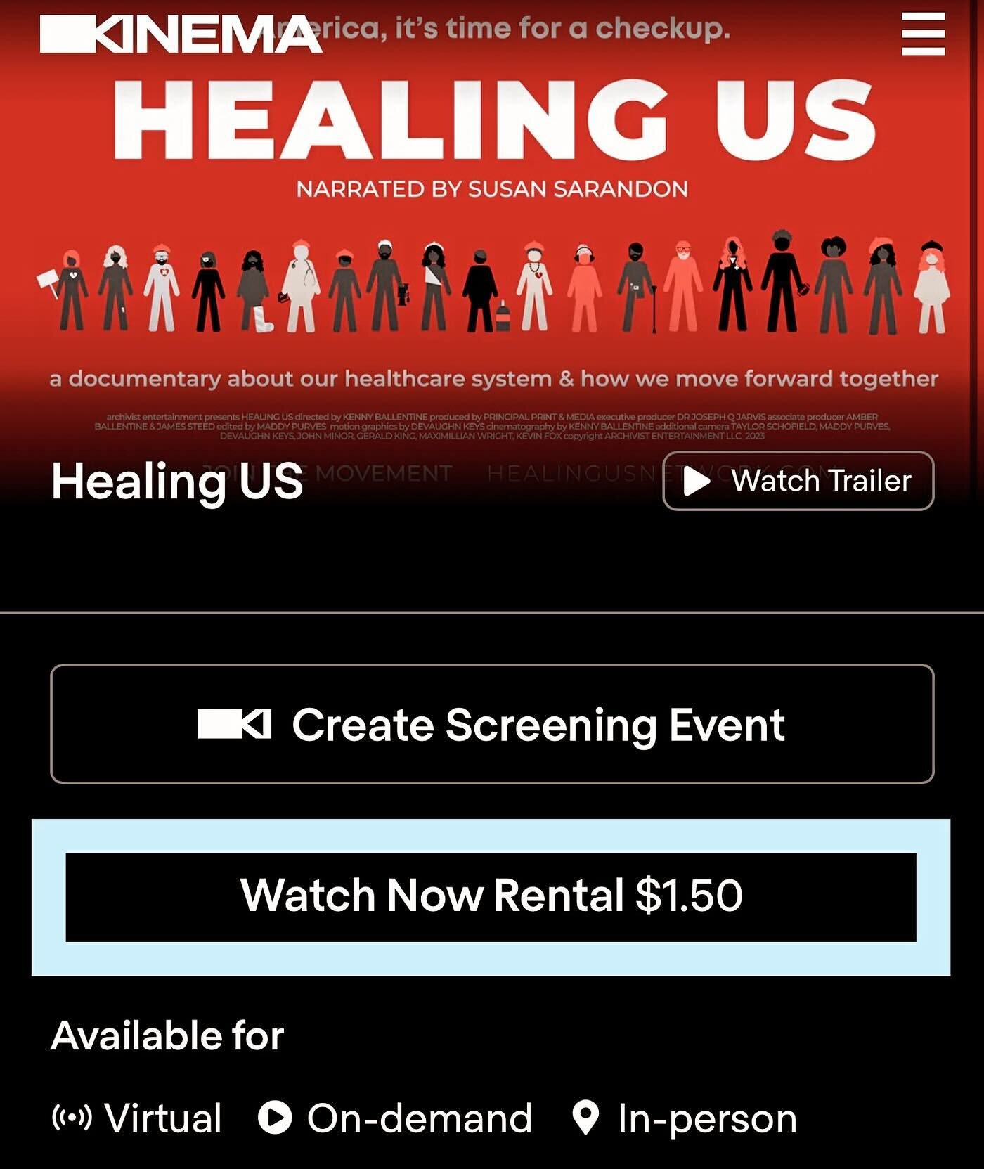 $1.50 on your laptop or phone. Just another way to see #HealingUS as #CalCare is introduced in the CA State Assembly! 

@ash_kalra was recently with us at @sjsu and we&rsquo;re so proud of his and @calnurses efforts. Keep it up, team! #singlepayer #h