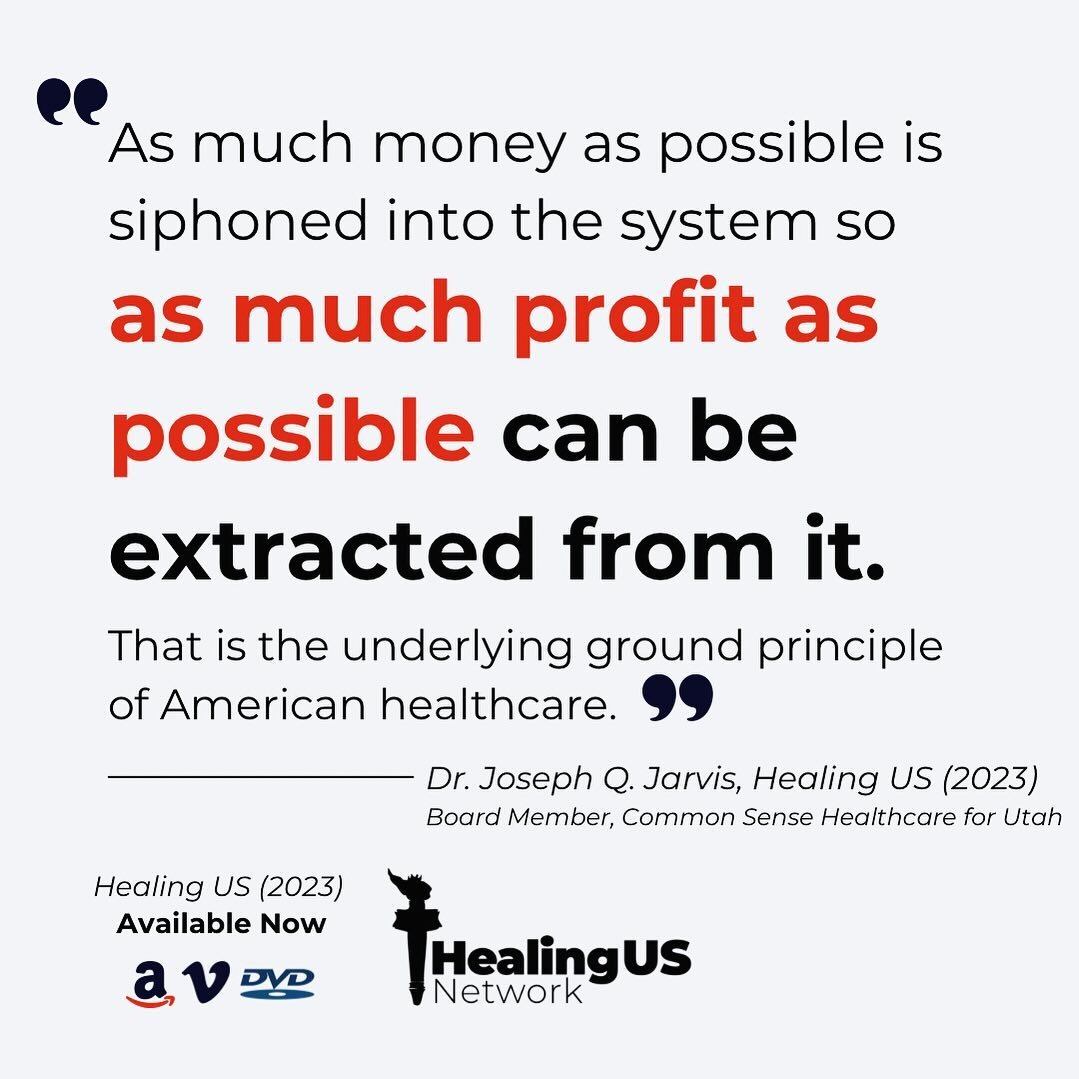 The American healthcare industry is very good at making money off of sickness, pain, and death. 

Americans deserve better than wealthy health insurance executives, though; they deserve QUALITY HEALTH CARE, regardless of the cost of providing it. 

A