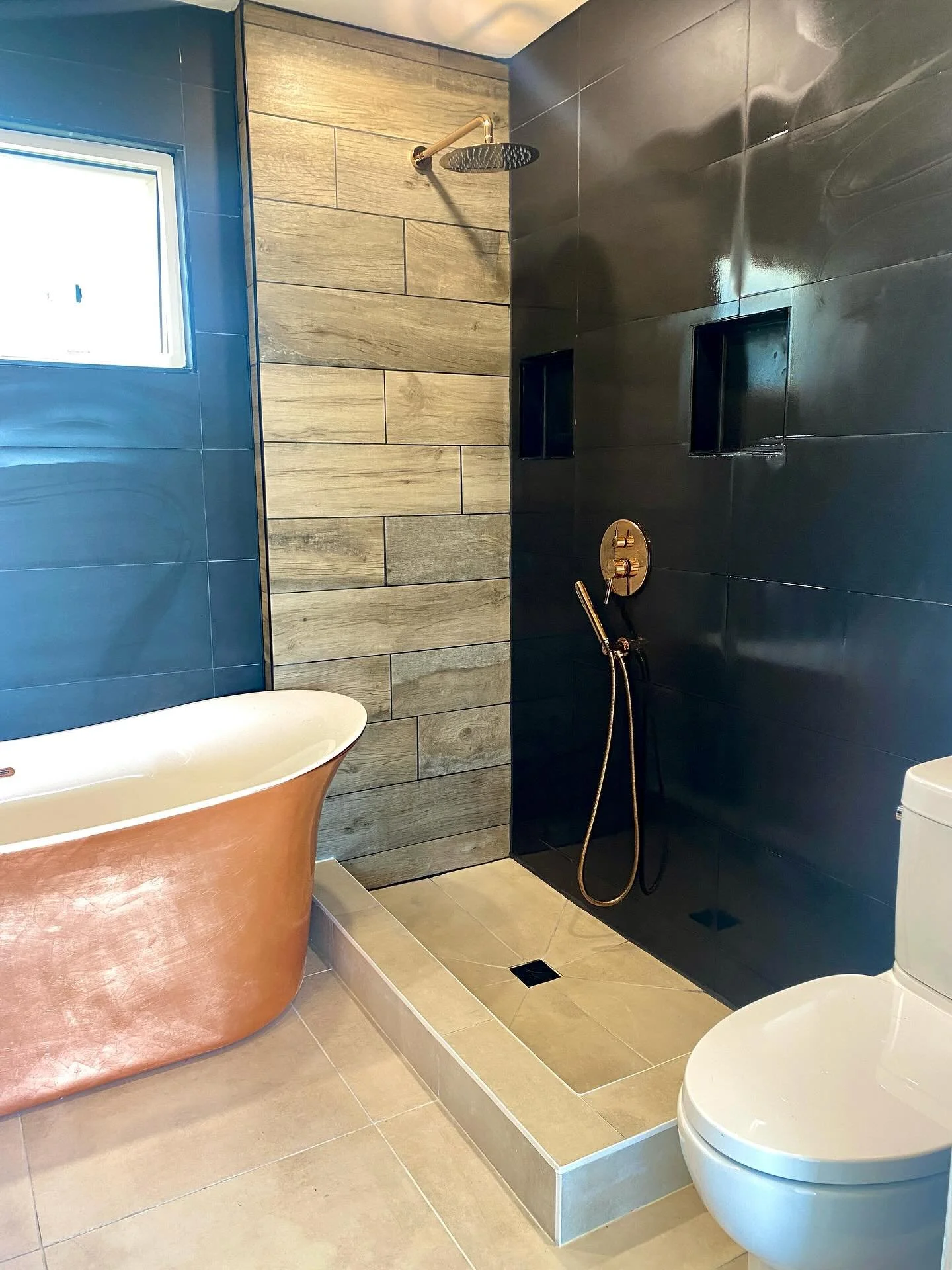 Before and after of this bathroom renovation 

#beforeandafter #bathroomrenovation #femalecontractor #carpentry