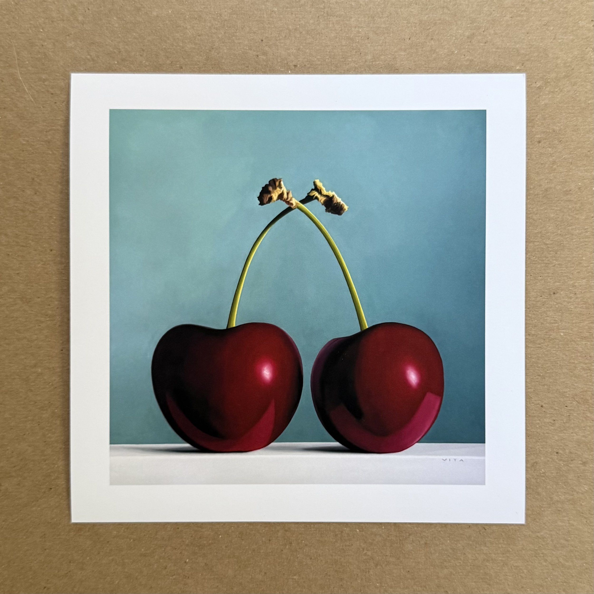 Two Cherries 6"x6" Print
