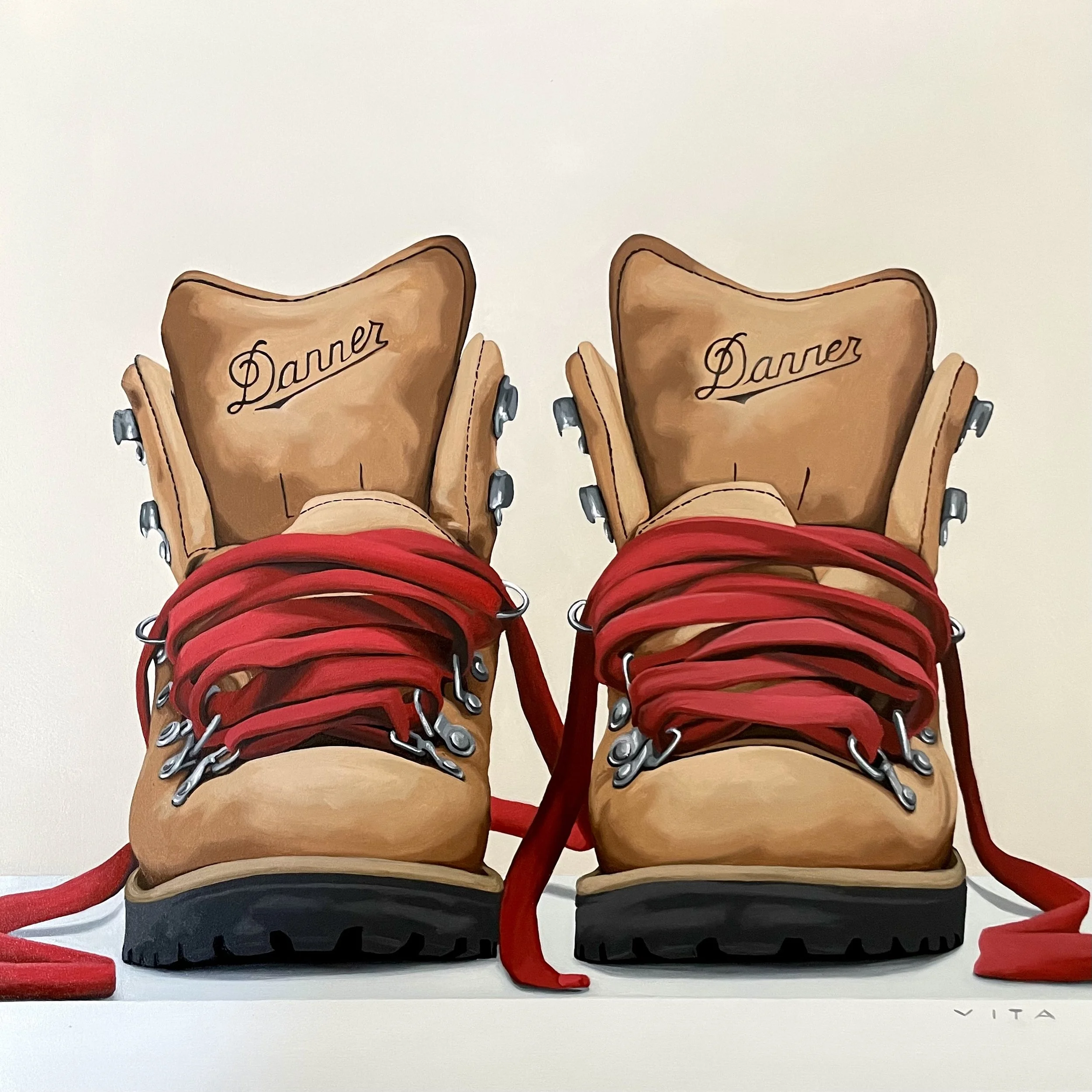 Red Laced Boots