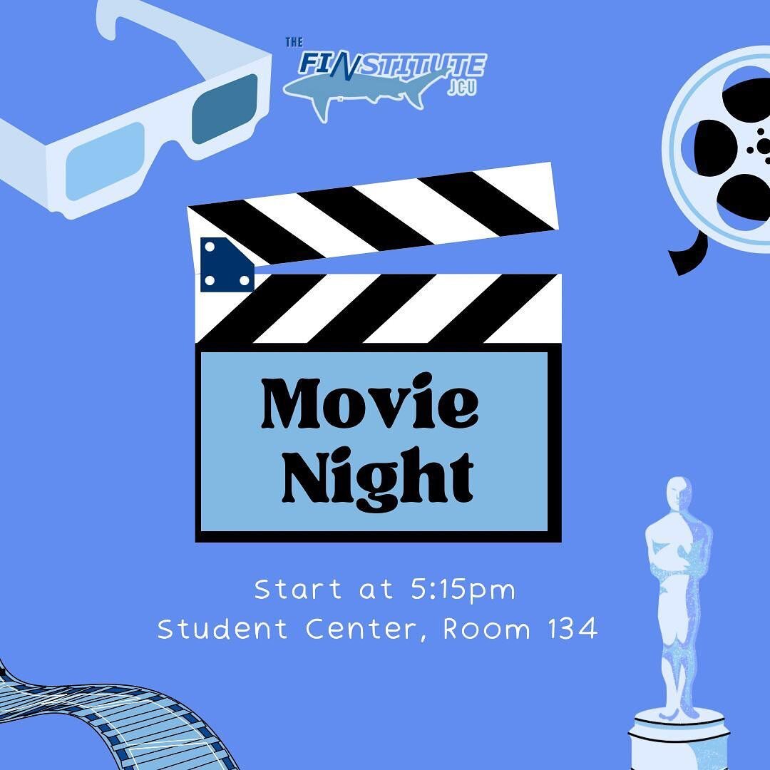 We&rsquo;re super excited for our first movie night for meeting #5 ! 
. 
Come and join us at the same place and time as our previous meetings for a study break to enjoy the documentary #Playingwithsharks 
. 
Bring your friends and come down for a rel