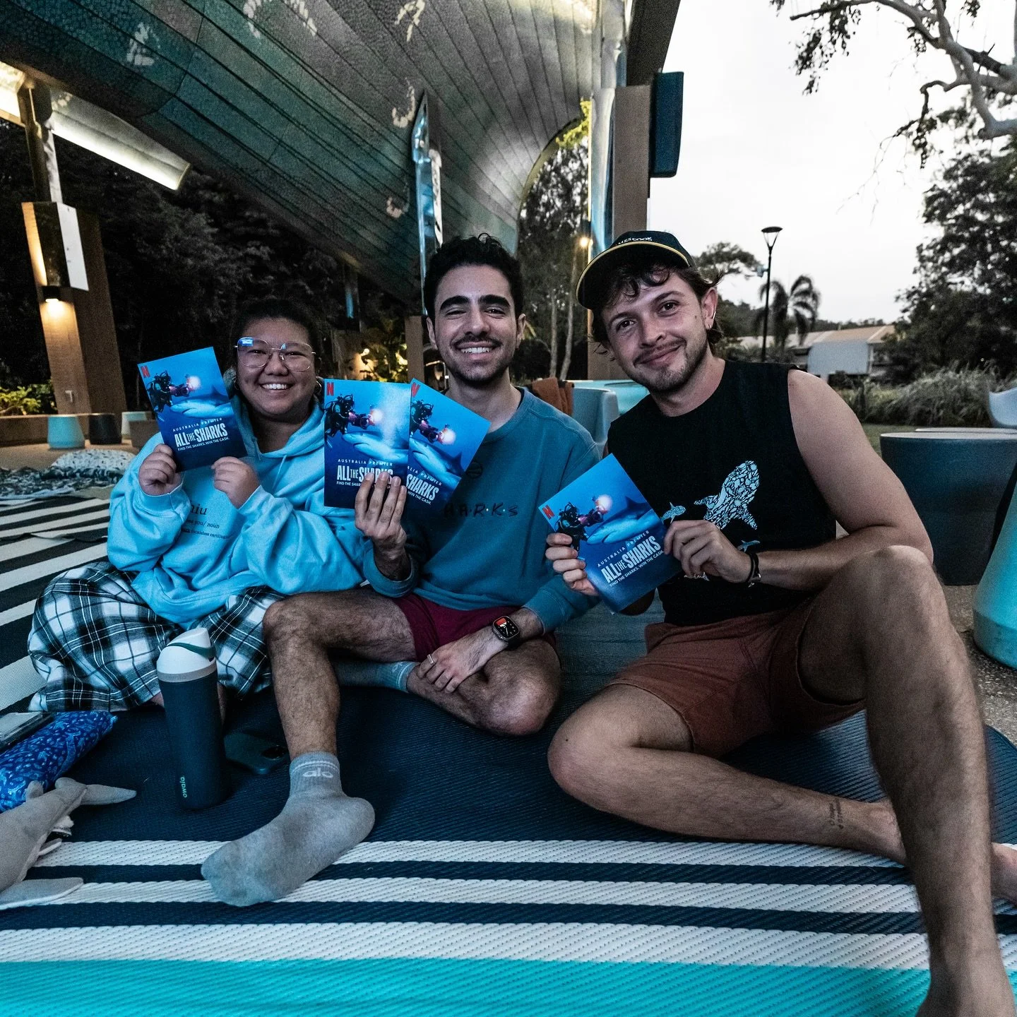 We had a wonderful time with @aliah.in.waterland in town screening ALL THE SHARKS! 🦈🍿🎬

This is a new @netflix show that blends science with game show energy, making it a show suitable for all ages, regardless of how much you know about sharks. 

