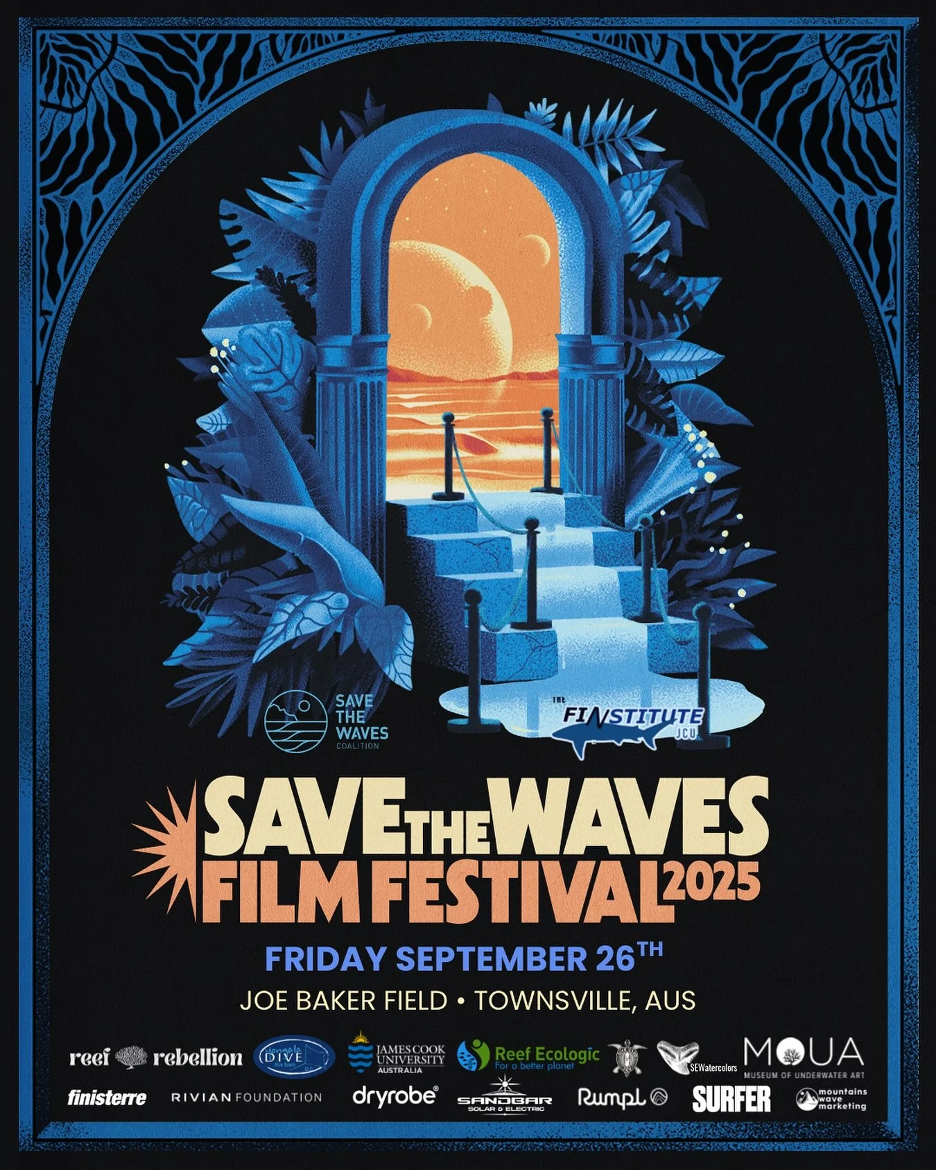 🌊 Save The Waves Film Festival returns! 🎬
The world&rsquo;s only international surf and environmental film festival is back for its 2025 tour!

Join us in Townsville on Friday, September 26, 6PM at the Joe Baker Field for an open-air cinema experie