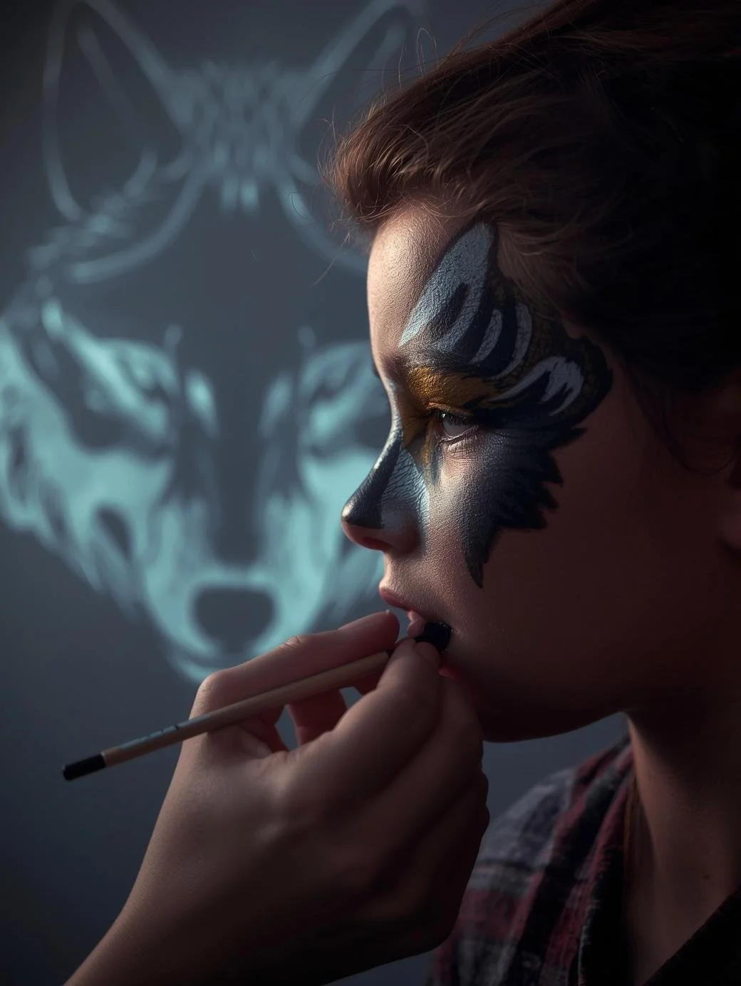 disegno truccabimbi step by step dallo sfondo disegno sul volto di un bambino di  un lupo  rughe molto pronunciate disegnate   tutorial step by step tutorial del disegno sequenze tutorial step by step (9).jpg