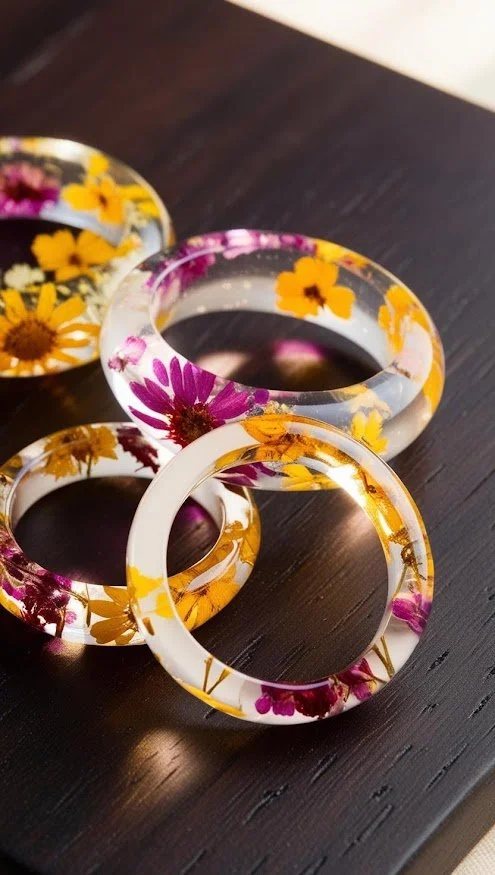 gioielli in resina epossidica anelli fiori .jpg