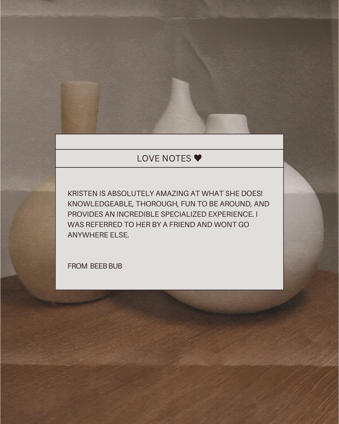 feeling extra grateful 🥹💗

i don&rsquo;t take it lightly when you trust me with your skin + energy. thank you for seeing me, for choosing me, &amp; for letting me do what i love.

#julyskincare #clienttestimonial #lovenotes