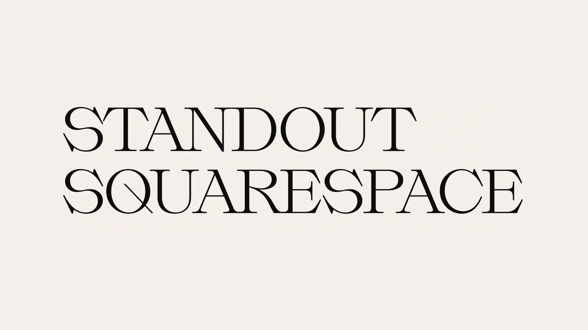 Standout Squarespace