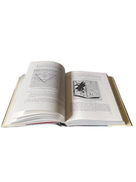 inside of book with old alchemical diagrams
