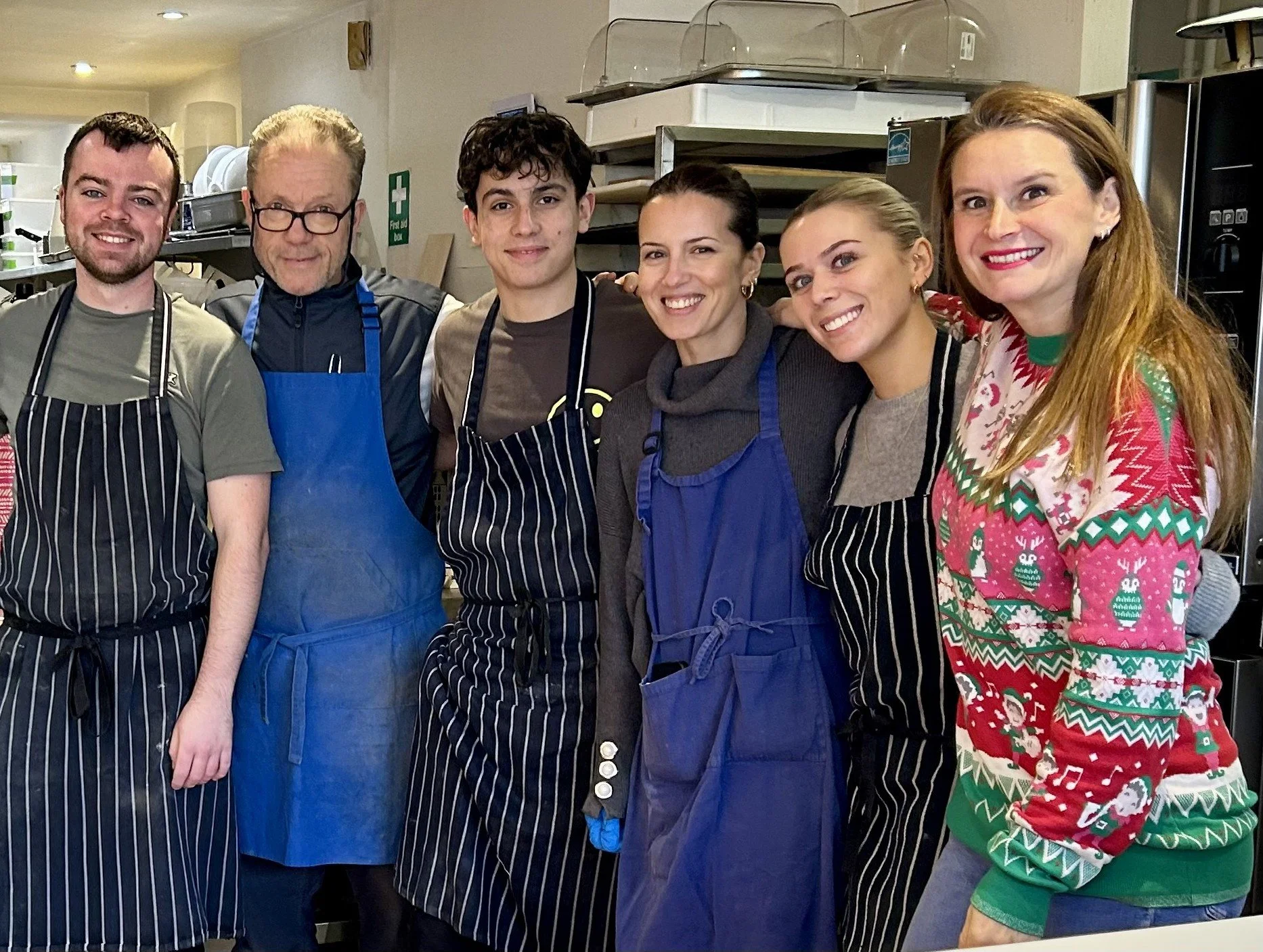 The Thames Ditton Bakery staff, including the owner and members of the kitchen and front of house teams