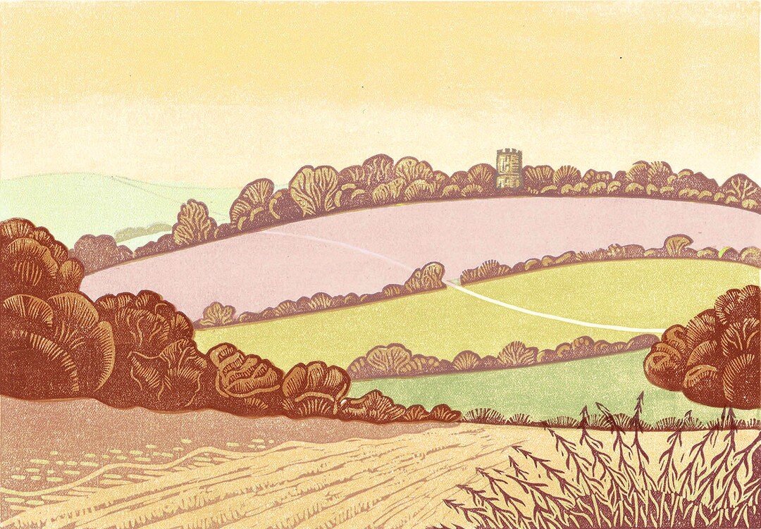 I am astonished to find out that my linocut 'Firle Tower' has made it onto the long list for this years @jacksons_art_prize and whilst I'm sure it won't get on to the short list you can (if you wish) vote for it on the Peoples Choice Award. (just fol