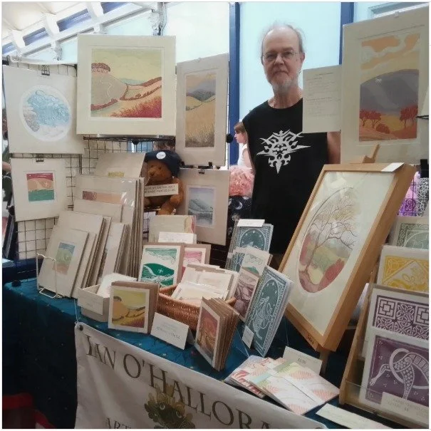My stall at todays amazing Strange Magic Print Fair.
Me, Dirk and Liz (who took the photo) had a lovely day meeting so many customers and printmakers (what a wonderful bunch you are!).
Good to see a healthy smattering of @unoseaford printmakers too @