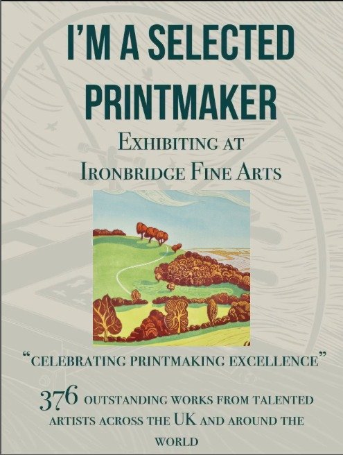 You have just two days left to catch the #ironbridgeprintmakingcompetition2025 
It's a fabulous exhibition featuring nearly 400 works and well worth a visit.
It's been a great honour to have been chosen to take part - thank you to the judges.
Here ar