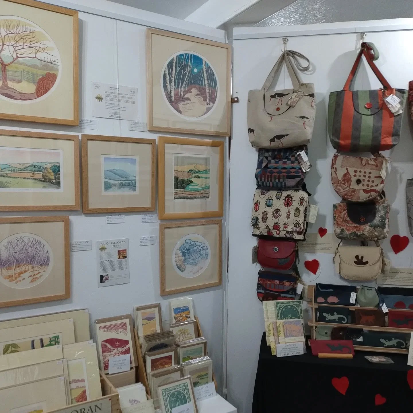 Set up completed for the second Gallery UNO exhibition of the year. With @fatcatdesignsbyliz . Hope you can make it 😊