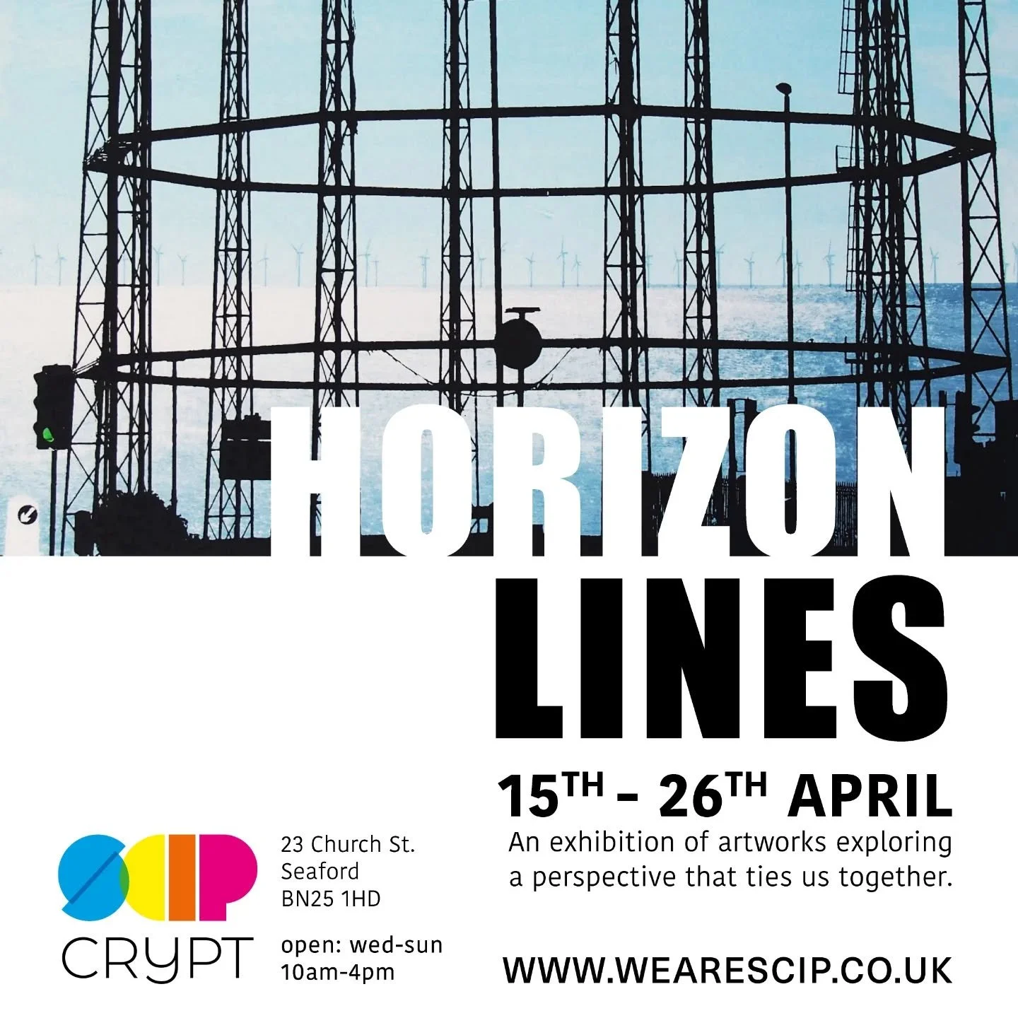 After yet another rejection email (small print international, this time) I headed off to @wearescip @crypt_gallery to cheer myself up. The Horizon Lines exhibition is a corker and well worth a visit. It is on for one more week, so don't miss it 😄