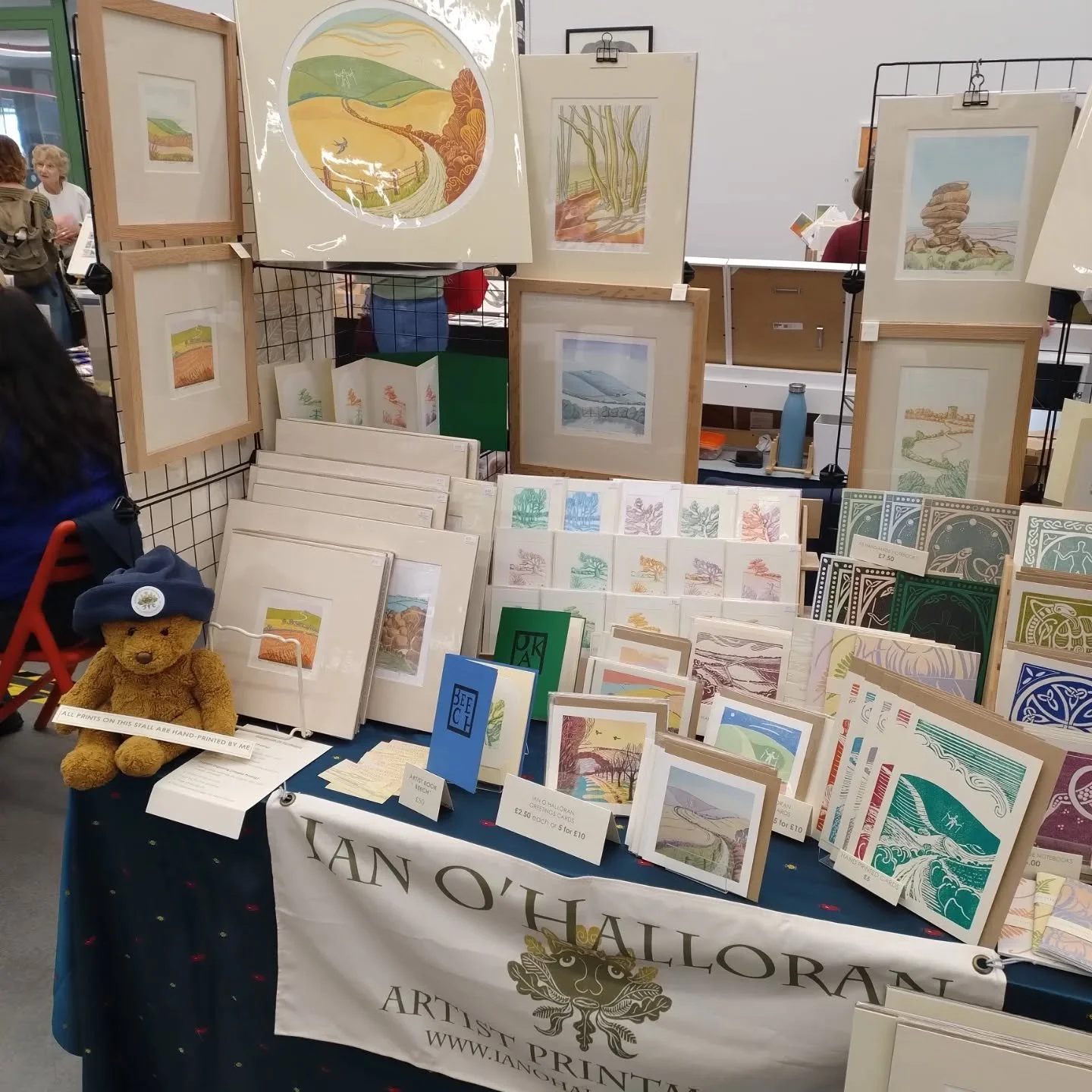 All set @townergallery for the print fair, today and tomorrow 😊