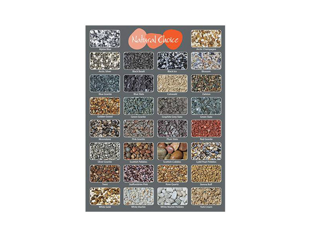 Vatural Choice - product sample board