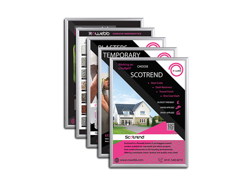 Rowebb Ltd - series of product posters