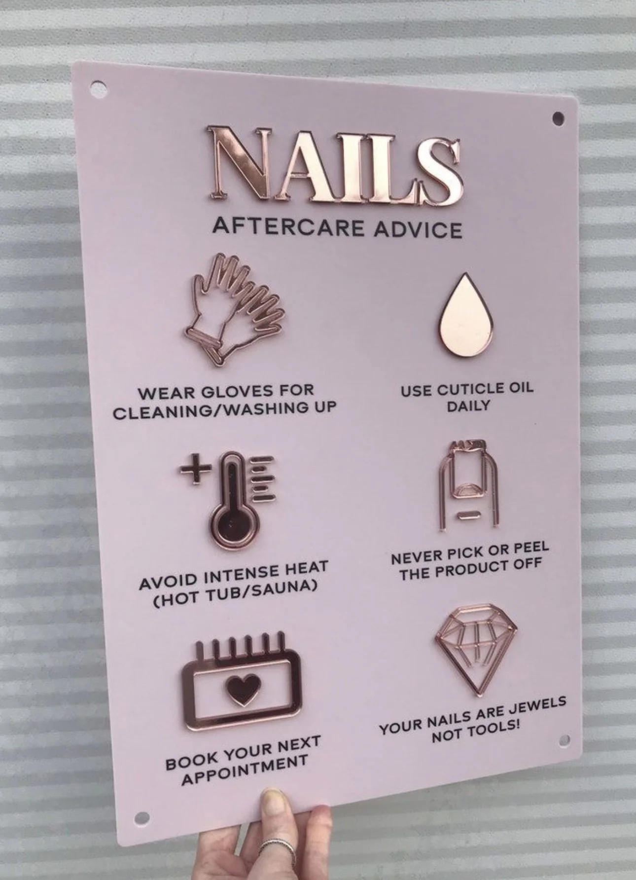 AFTER CARE ACRYLIC SIGN