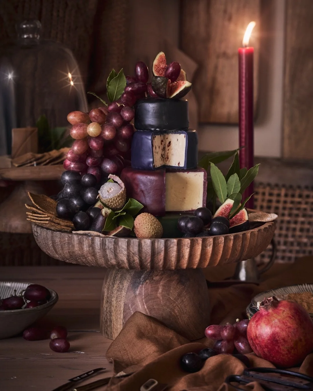 A tower of cheeses on the old wooden table, each slice softer, sharper, nuttier than the last.
Cocktails sweating gently in our hands, the fire murmuring in the background, laughter curling into the beams of Shortcake Cottage.

It&rsquo;s never just 