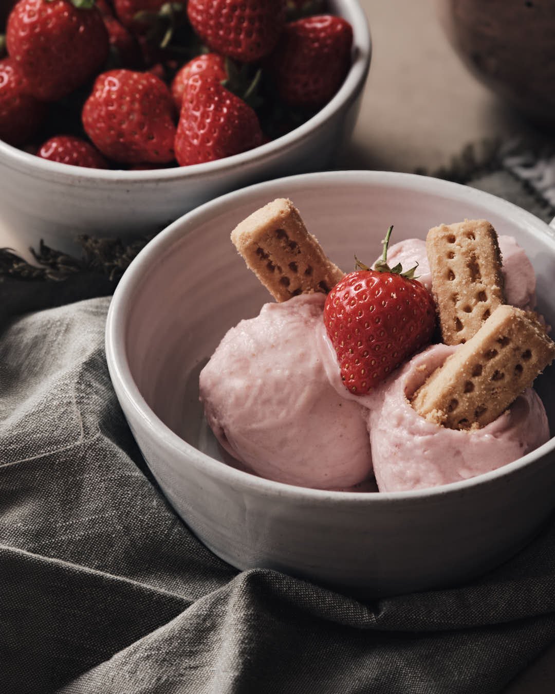 Healthier Strawberry Shortcake Ninja Creami Ice Cream