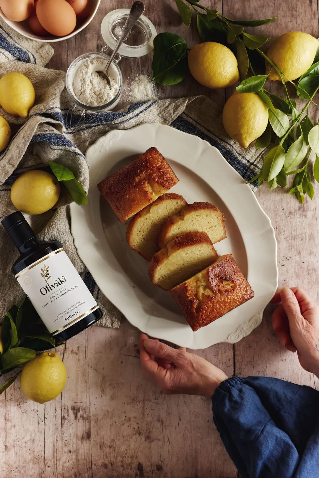 Lemon Olive Oil Loaf Cake with a Lemon Olive Oil Soak.