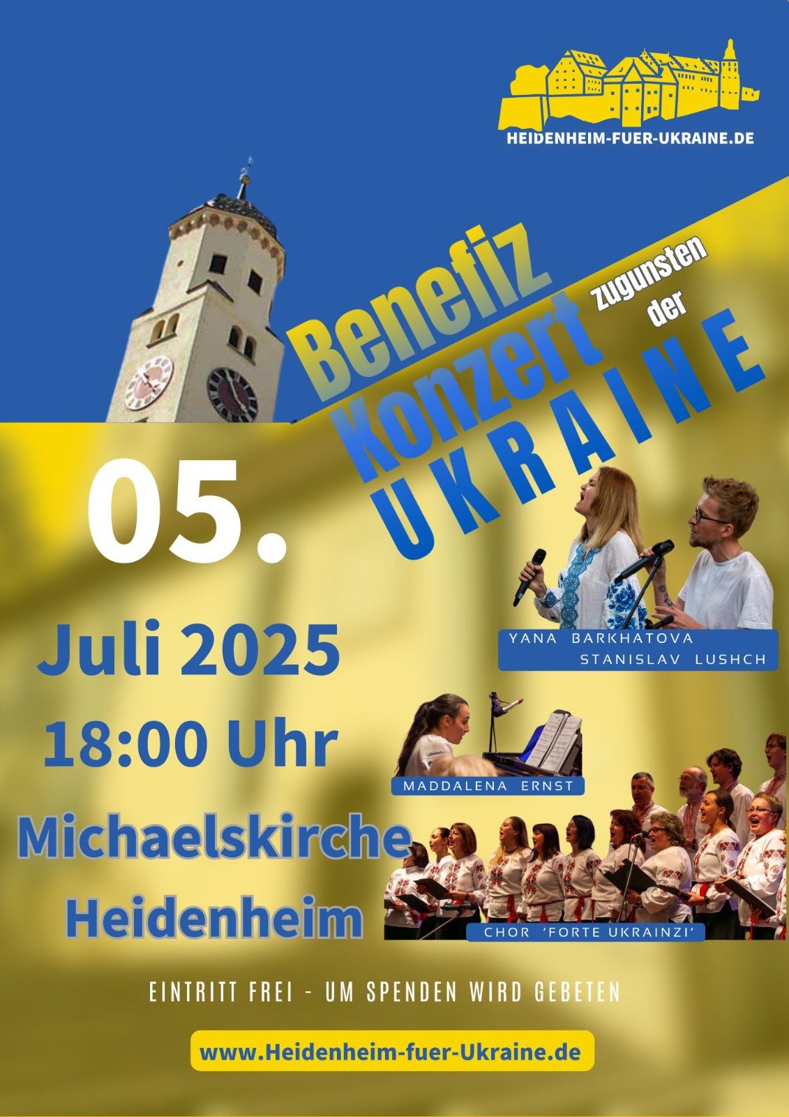 Benefizkonzert zugunsten der Ukraine