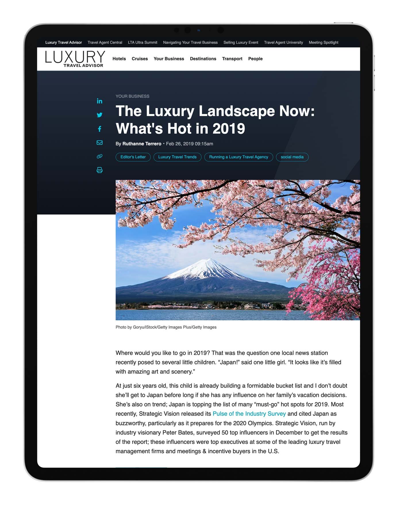 Luxury Travel Advisor - February 26, 2019