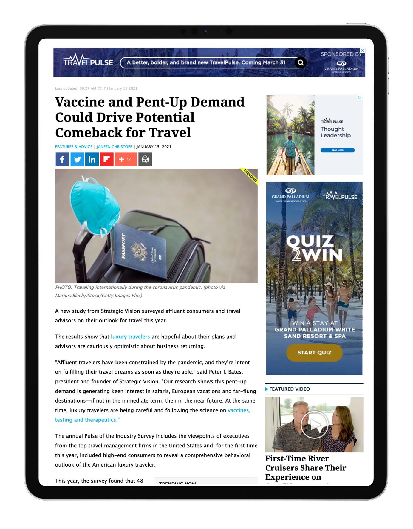 Travel Pulse - January 15, 2021