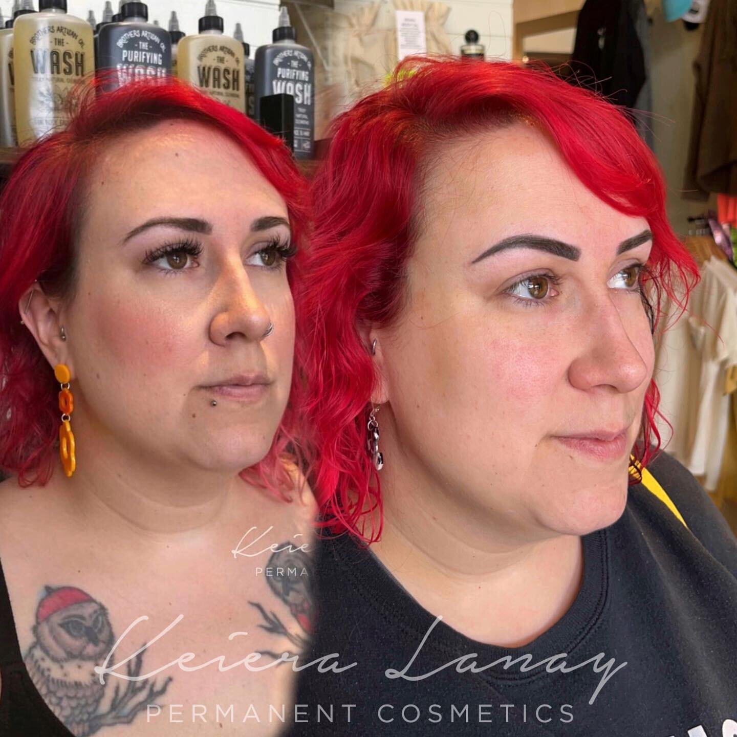 Yearly touch up for Felicia! 
.
.
@kwadron_pmu .251rl
@hustlebutterdeluxe hustle bubbles and hustle butter 
.
.
#ombrebrows #tattoobrows #powderbrows #scrantonpa