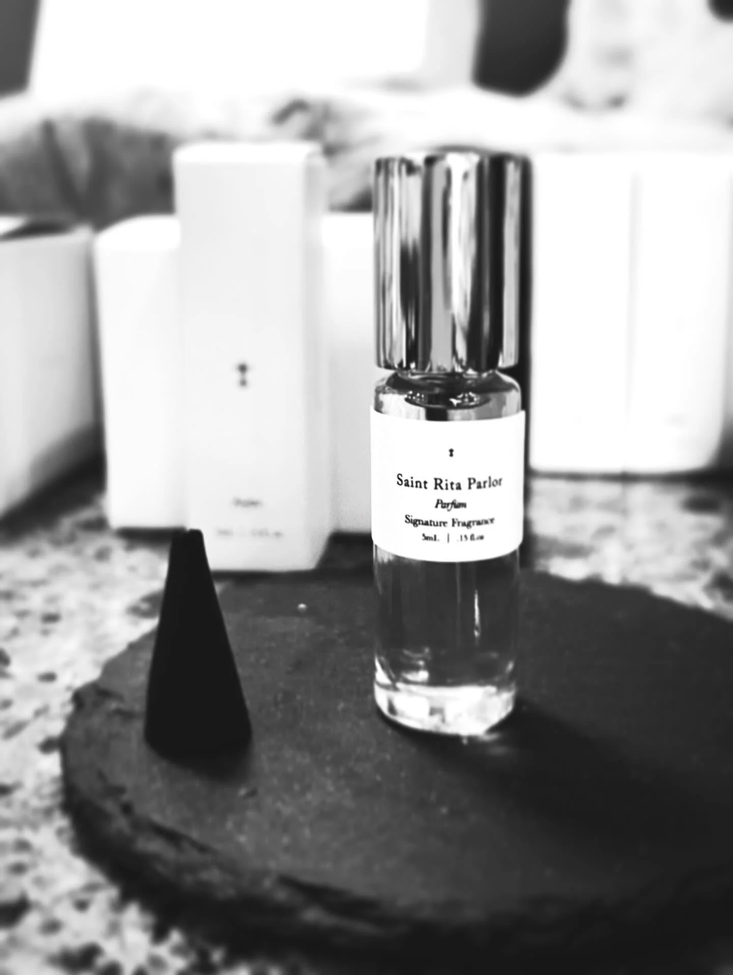 Signature Scent: Rita would tend to her coveted rose garden whilst savoring a whiskey and water libation accompanied by a hand rolled tobacco cigarette. This is the scent of that landscape. 🥀 

(From Saint Rita Parlor)