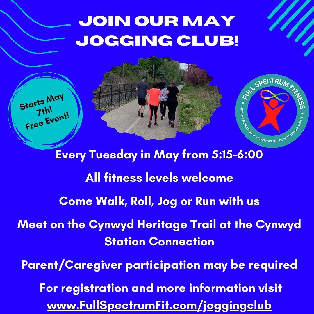 We would love to see you at our May Jogging Club! 
Join us on Tuesday evenings from 5:15-6:00 on the Cynwyd Heritage Trail in Bala Cynwyd. It&rsquo;s a great way to have fun and get moving with a supportive community.
This is a free event but registr