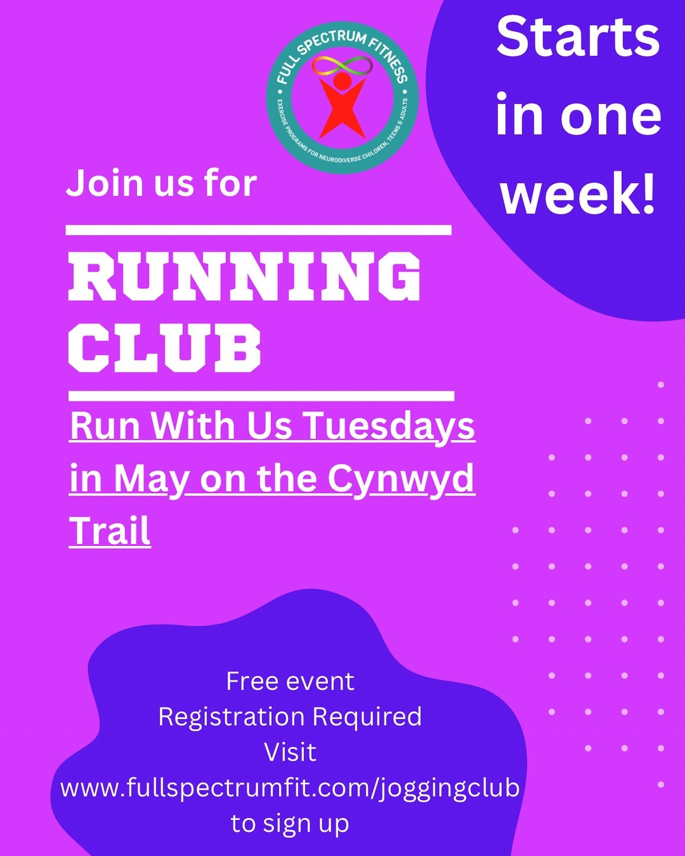 Join us for jogging club. Starts in one week!
#jogging #running #walking #supportedexercise #neurodiversity