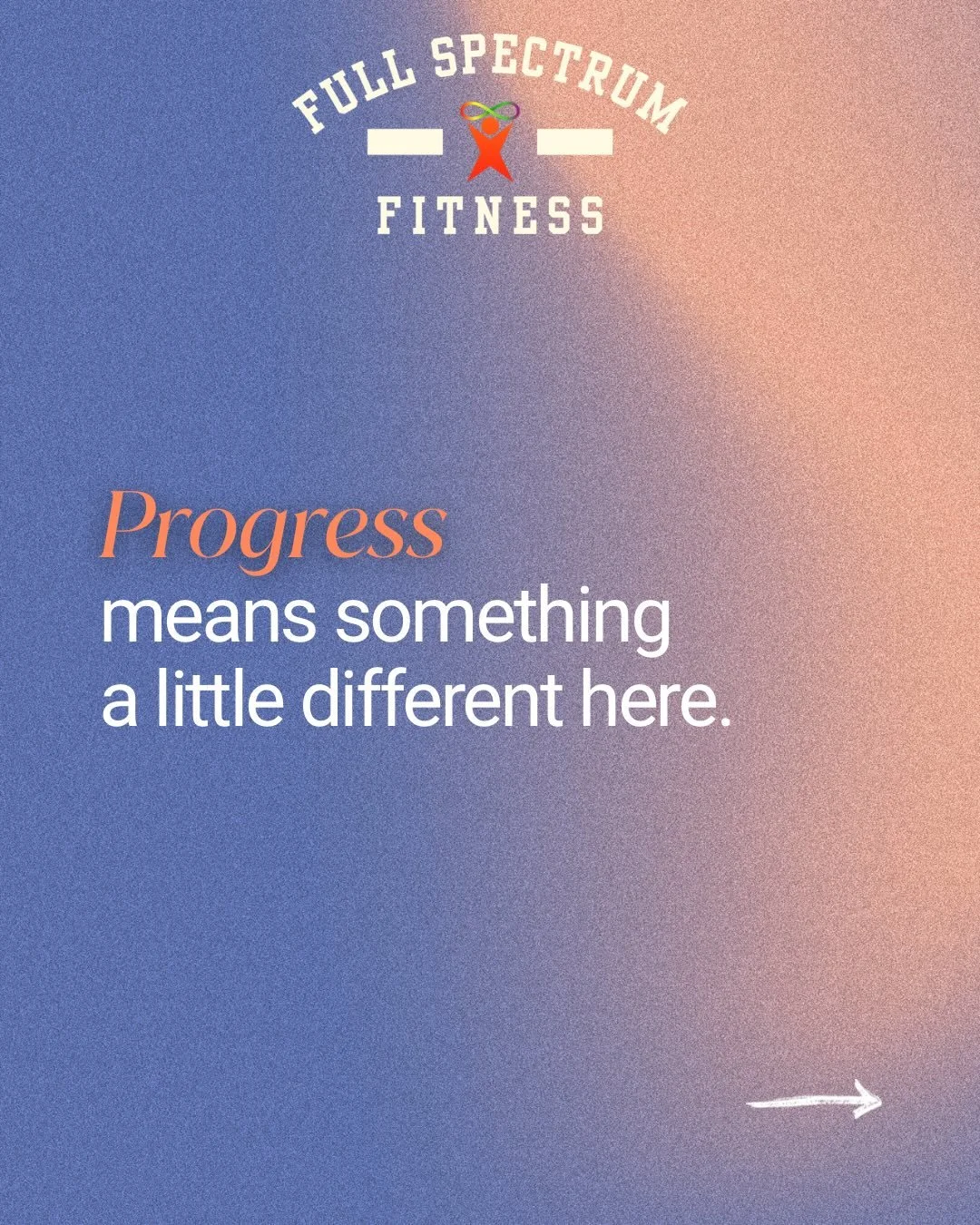 Progress means something a little different here.

We absolutely celebrate physical growth. Strength, endurance, and moving better matter. But progress isn&rsquo;t only measured in reps and weight.

Sometimes the biggest wins are longer engagement, t