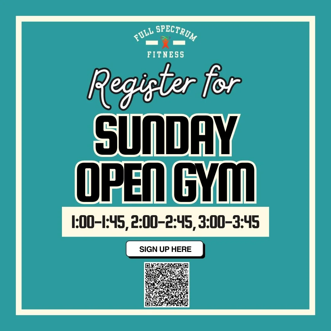 Don't Forget, Sunday Open Gym is Now Open to Anyone in February &amp; March!

This is a self-paced, station-based open gym. Staff will be on site to provide light supervision and encouragement. This is not a 1:1 supported session.
Registration is req